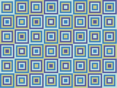 Dishcloth stack: a drawn squares pattern