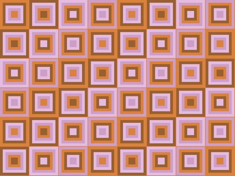 Old doily from the attic: a drawn squares pattern